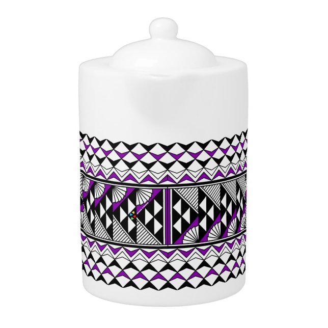 Sun and Rain in Purple Teapot (Front)