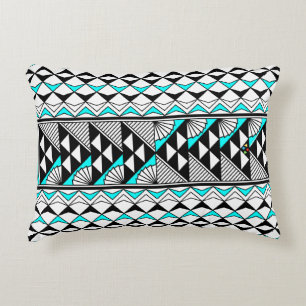 Sun and Rain in Turquoise Accent Pillow
