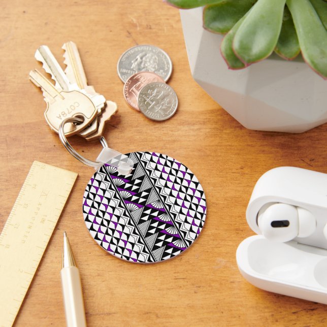 Sun and Rain - Purple -  Keychain (Desk)