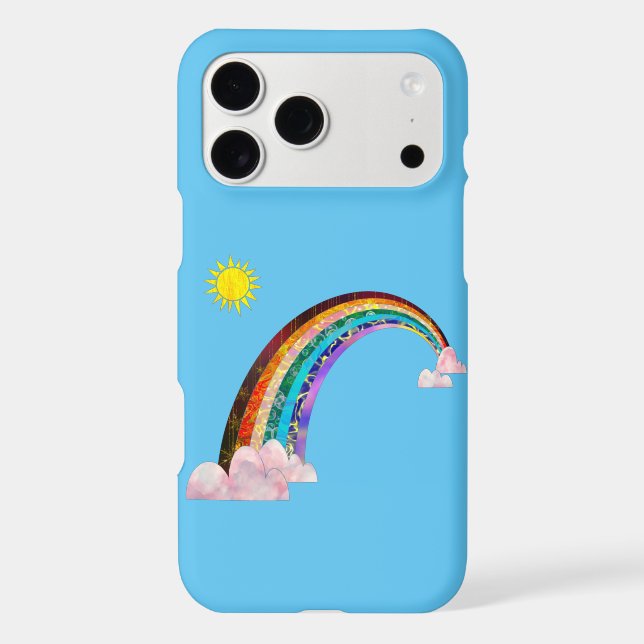 Sun and rainbow 2 iphone case (Back)