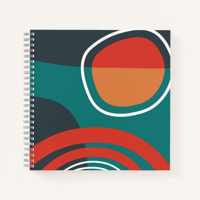 Sun and rainbow boho artwork notebook (Front)
