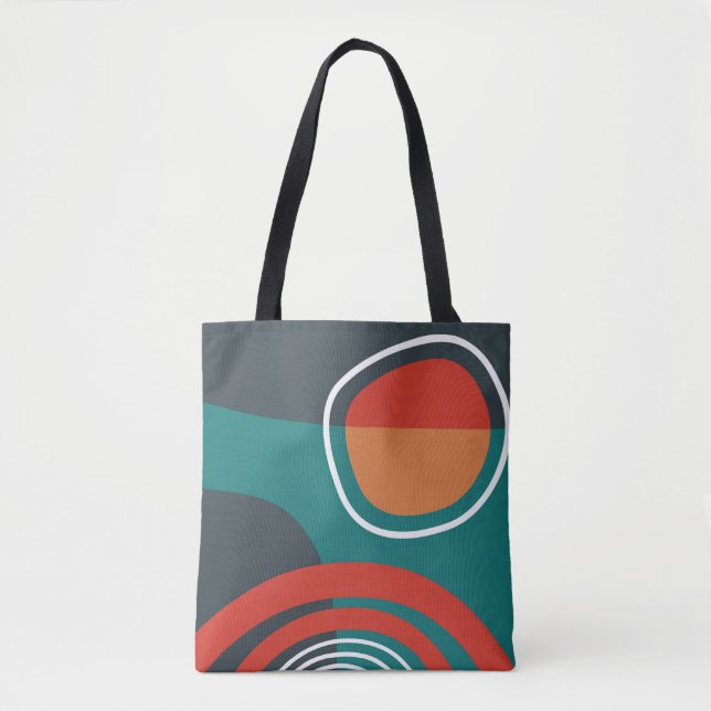Sun and rainbow boho artwork tote bag (Front)