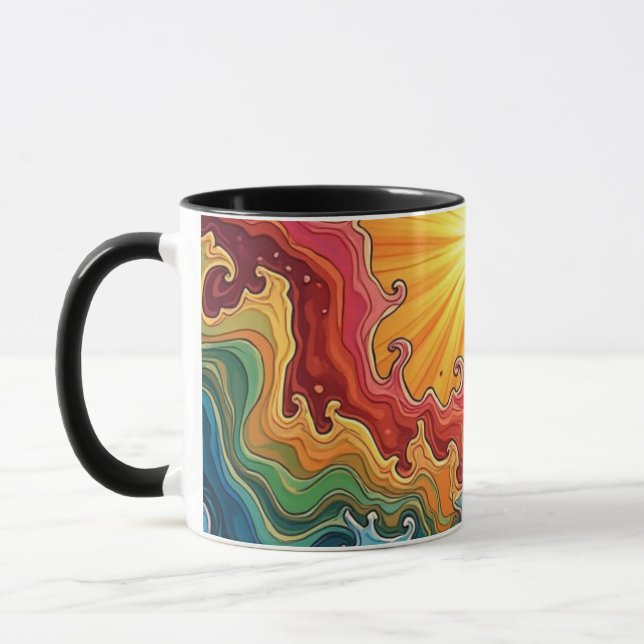 sun and rainbows mug (Left)
