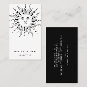 Sun And Rays Celestial Business Card