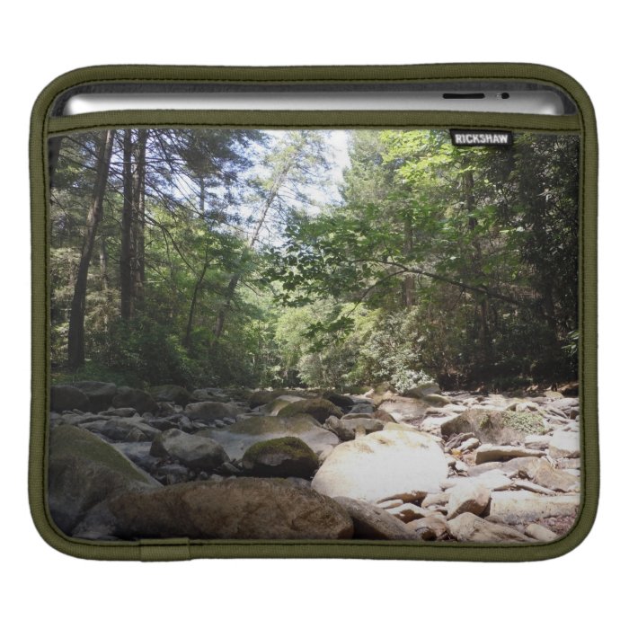 Sun and Shadow in a Creek Bed Sleeve For iPads