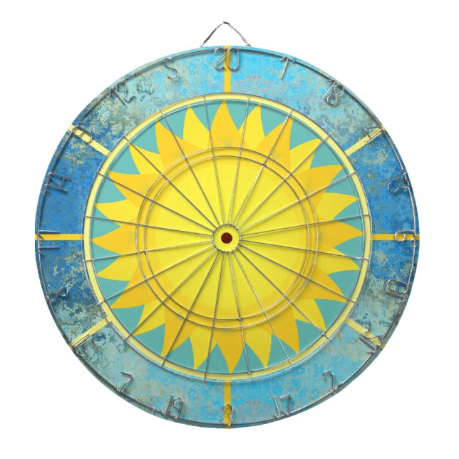 Sun and Sky Dart Board (Front)