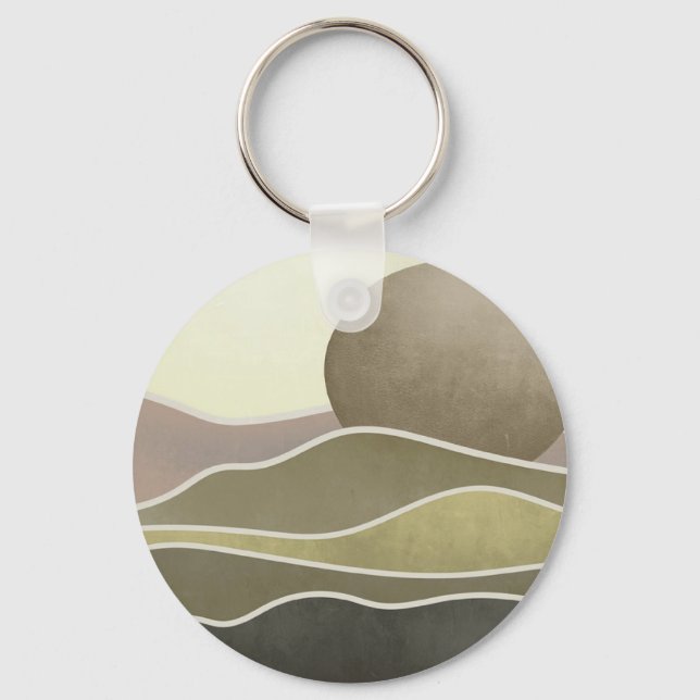 Sun and the mountains keychain (Front)