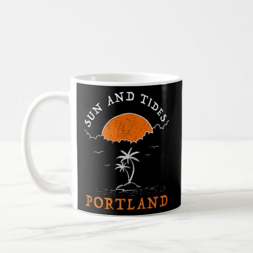 Sun And Tides Portland Summer Maine Tropical Beach Coffee Mug