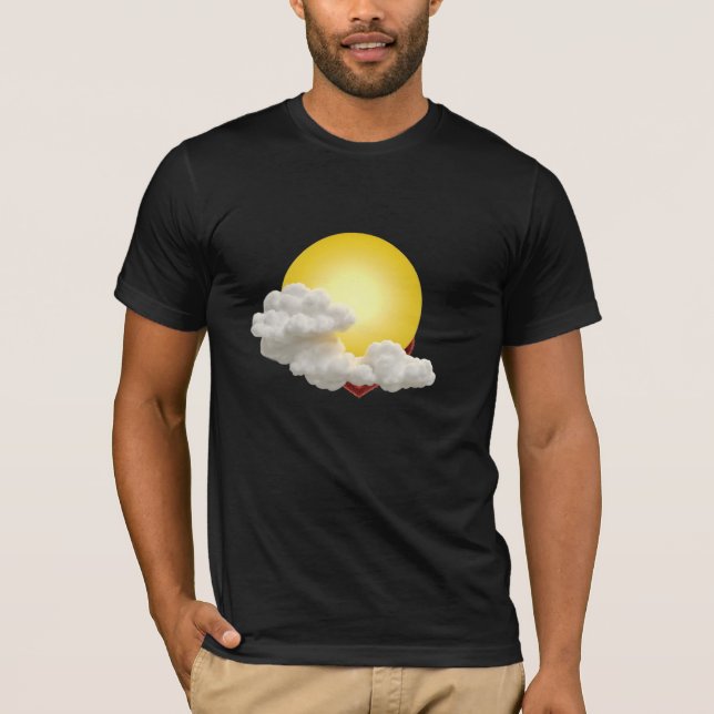 Sun and white cloud T-Shirt (Front)