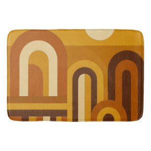 Sun & Arches Mid Century Modern Geometric Design Bath Mat