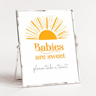 Sun babies are sweet baby shower poster