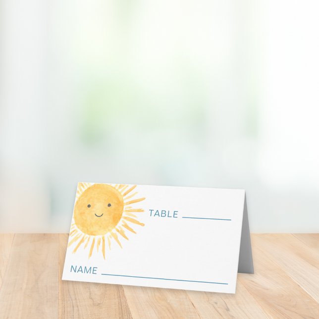 Sun Baby Shower Place Card (Creator Uploaded)