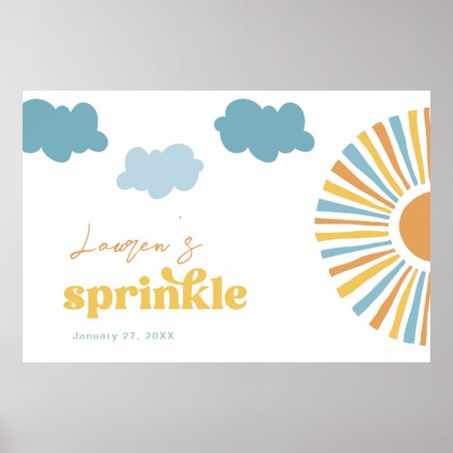 Sun Baby Sprinkle Poster