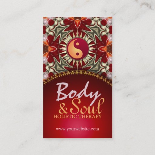Customizable Sun Balance New Age Reiki Yoga Business Cards