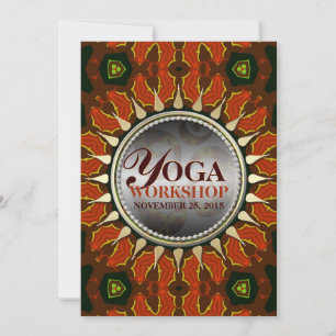 Sun Batik Earth Yoga Workshop Invitation