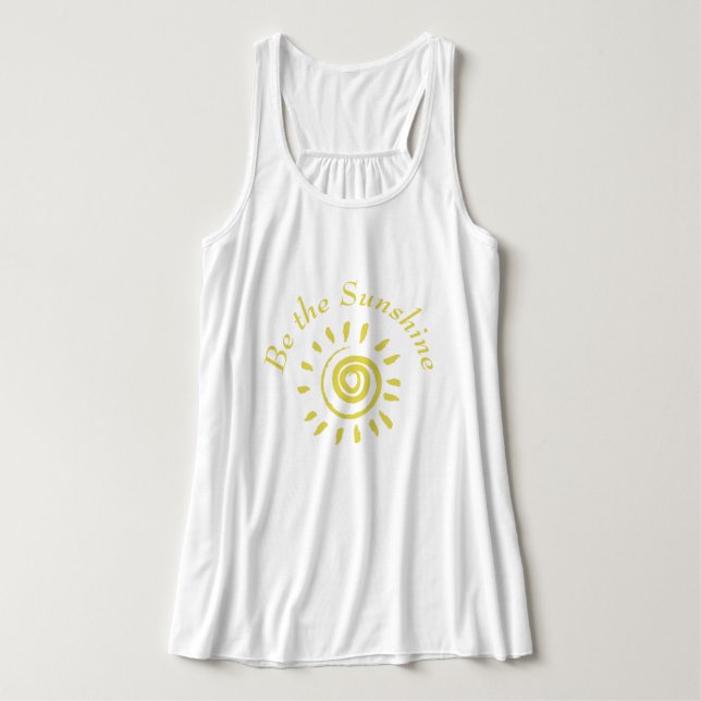 Sun Be the Sunshine Inspirational Quote  T-Shirt Tank Top (Design Front)