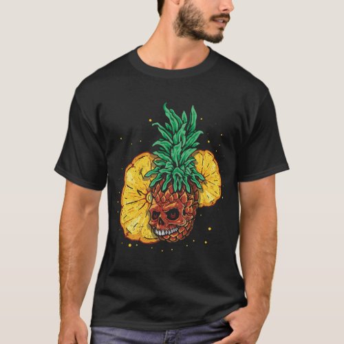 Sun Beach 2022 Skeleton Pineapple Fruit Tropical S T_Shirt