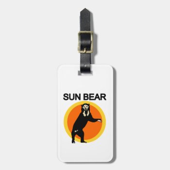 Sun Bear Luggage Tag by BestLook at Zazzle