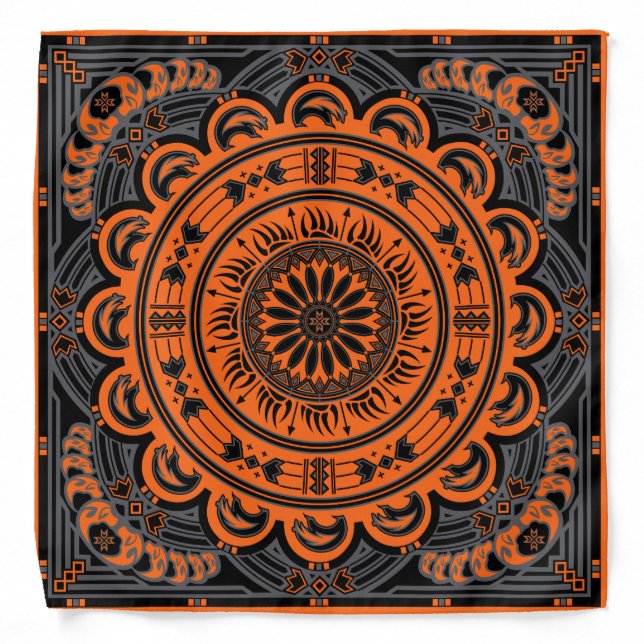 Sun Bear (Orange) Bandana (Front)