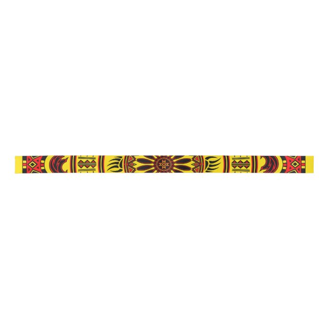 Sun Bear Yellow 2 Satin Ribbon (Front)