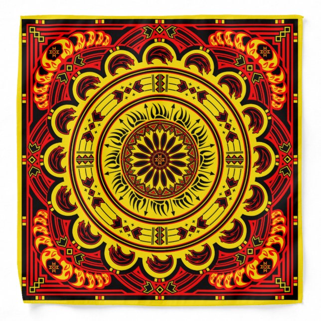 Sun Bear (Yellow) Bandana (Front)