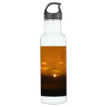 Sun Behind Clouds I Orange Sunset Photo Stainless Steel Water Bottle