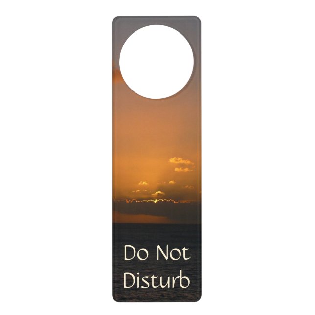 Sun Behind Clouds II Seascape Door Hanger (Front)