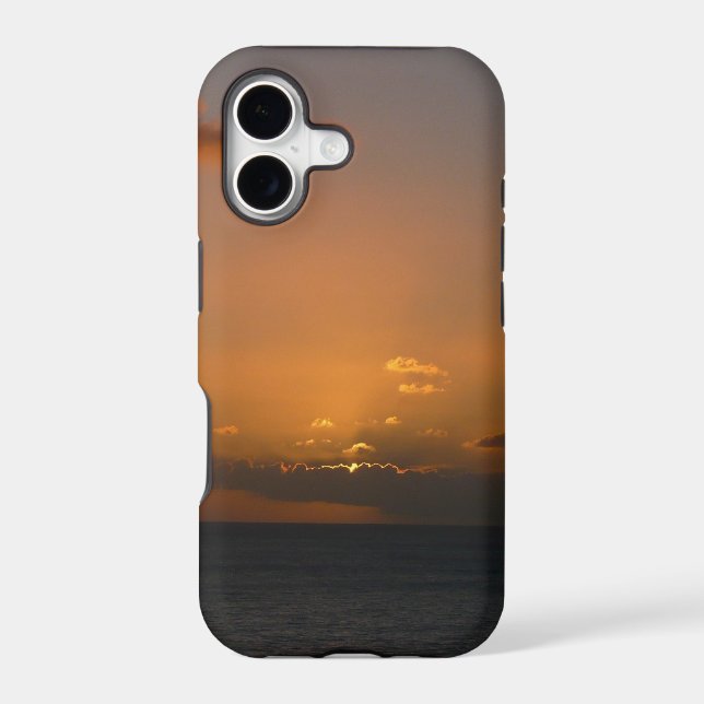 Sun Behind Clouds II Seascape Iphone Case (Back)