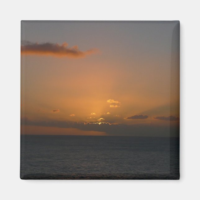 Sun Behind Clouds II Seascape Magnet (Front)