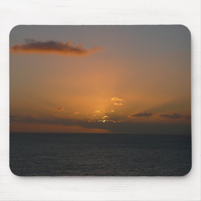 Sun Behind Clouds II Seascape Mouse Pad (Front)