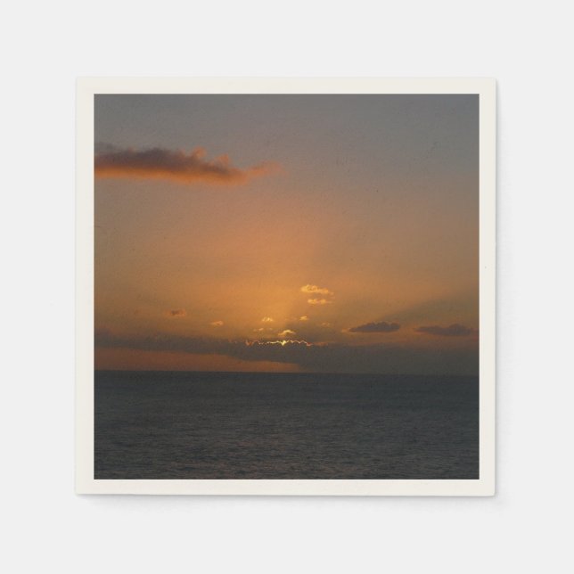 Sun Behind Clouds II Seascape Napkins (Front)