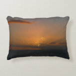 Sun Behind Clouds II Seascape Photography Accent Pillow