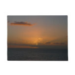 Sun Behind Clouds II Seascape Photography Doormat