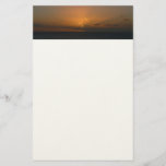 Sun Behind Clouds II Seascape Photography Stationery