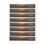 Sun Behind Clouds II Seascape Photography Wrap Around Label
