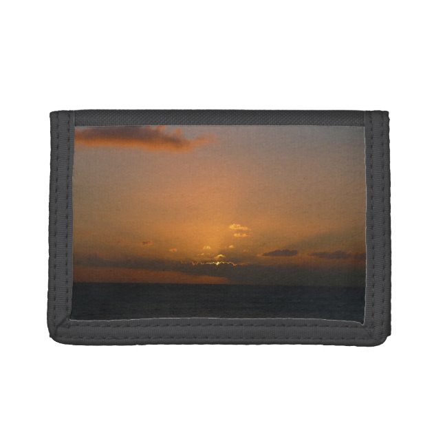 Sun Behind Clouds II Seascape Trifold Wallet (Front)