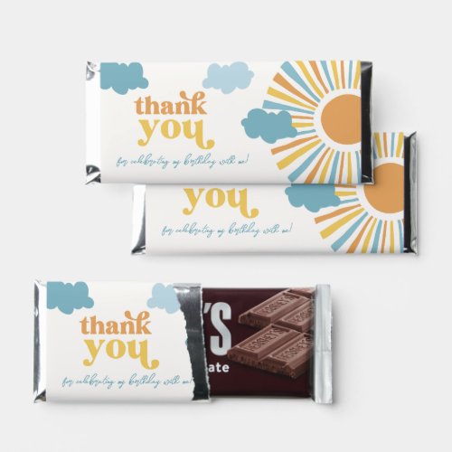 Sun Birthday Hershey Bar Favors