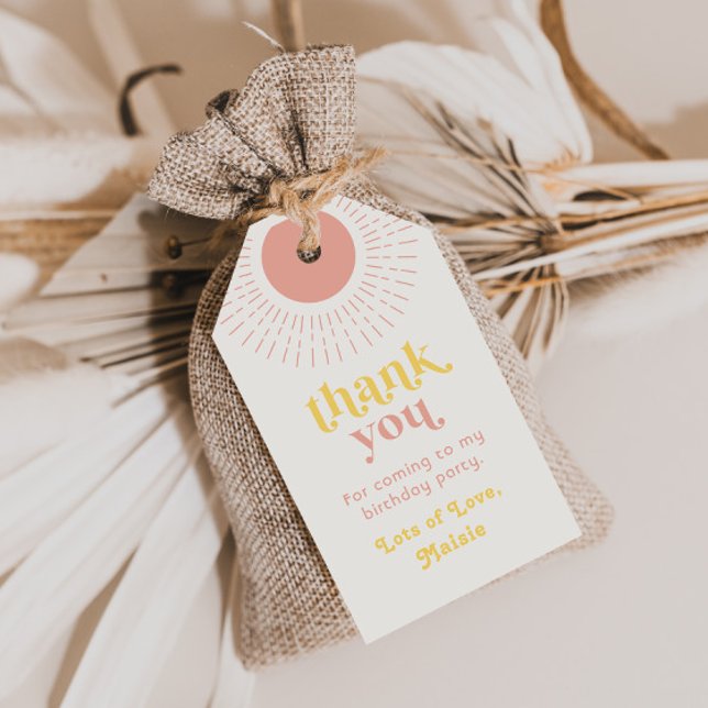 Sun Birthday Party Favor Tag | Trip Around The Sun (Creator Uploaded)