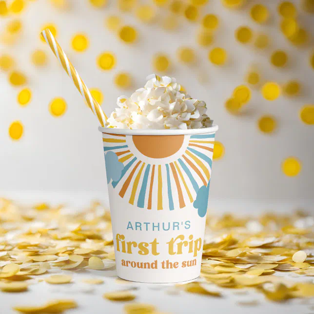 Sun Birthday Party Paper Cups

