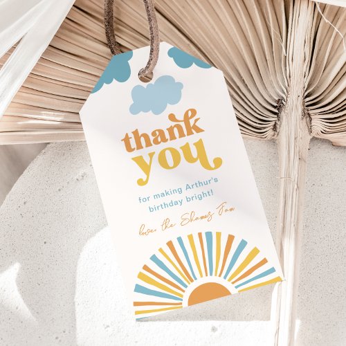 Sun Birthday Thank You Tags