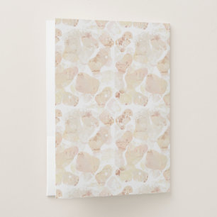 Sun-Bleached Coastal Blooms - Abstract Watercolor Pocket Folder
