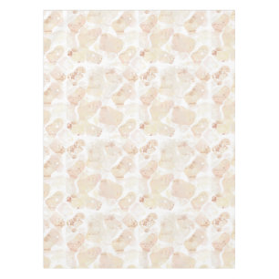 Sun-Bleached Coastal Blooms - Abstract Watercolor  Tablecloth