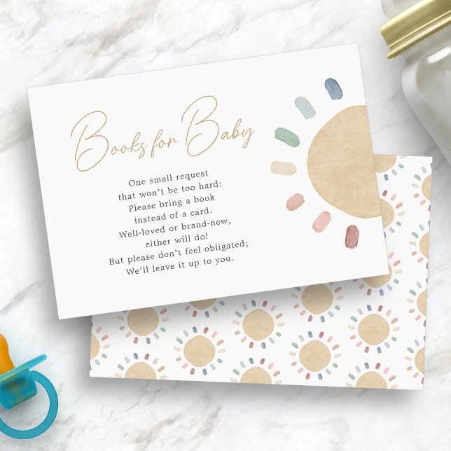 Sun Boho Baby Shower Enclosure Card (Sun Boho Baby Shower Enclosure Card
)