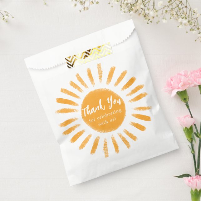 Sun Boho Sunshine Baby Shower Favor Favor Bag (Sealed)