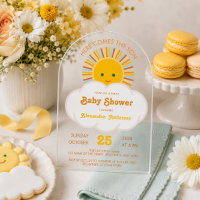 Sun Boy Baby Shower Here Comes the Son Cloud Cute