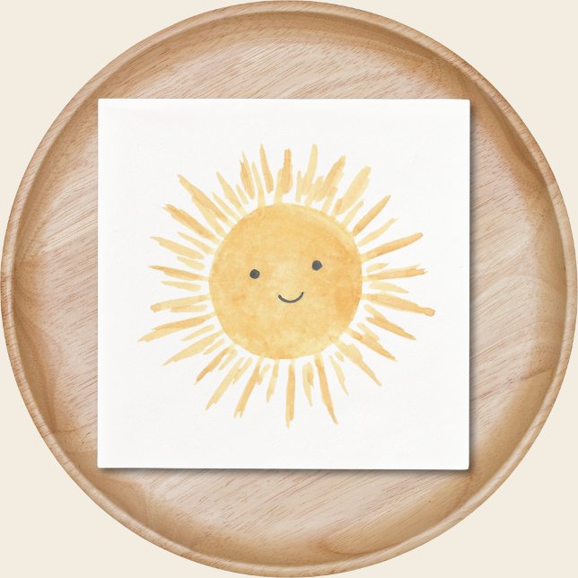 Sun Boy's Birthday Party Napkins (Creator Uploaded)