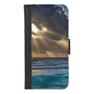 Sun Breaking Through Clouds Over Sea iPhone 8/7 Wallet Case