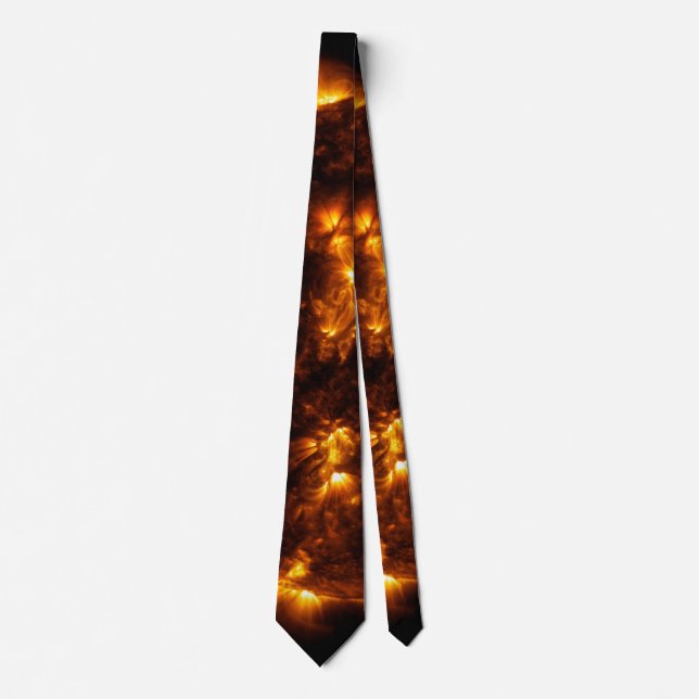 Sun Bursts Solar Astronomy Star Neck Tie (Front)