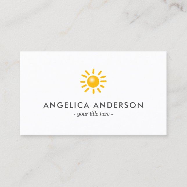 Sun Business Card (Front)