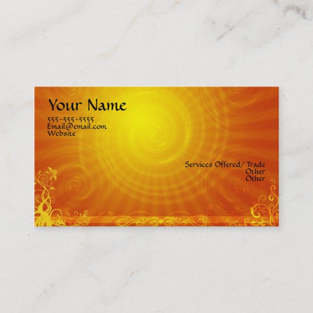 Sun Business card (Front)
